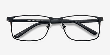  Black  Clinton -  Classic Metal Eyeglasses