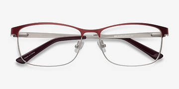 Red Ashlyn -  Lightweight Metal Eyeglasses
