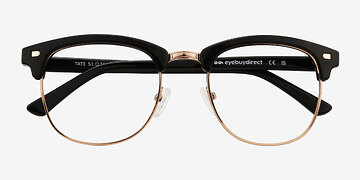 Black Gold Tate -  Plastic Eyeglasses