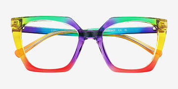 Rainbow Purple Stand Proud -  Plastic Eyeglasses