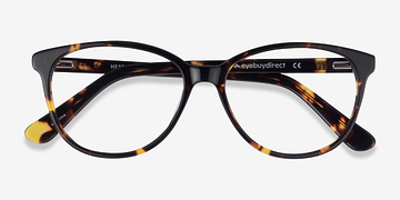 Tortoise Hepburn -  Classic Acetate Eyeglasses