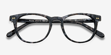 Gray/Floral Flume -  Classic Acetate Eyeglasses