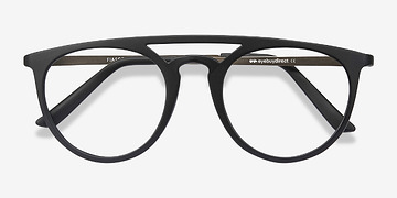 Matte Black Fiasco -  Lightweight Plastic Eyeglasses