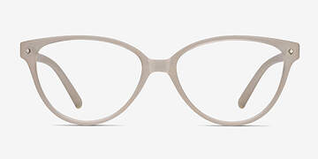 Matte Clear Dame -  Vintage Plastic Eyeglasses
