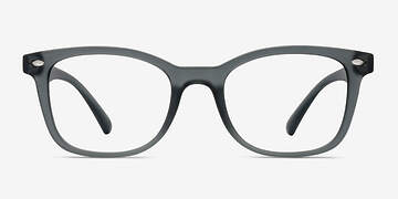 Matte Gray Drama -  Plastic Eyeglasses