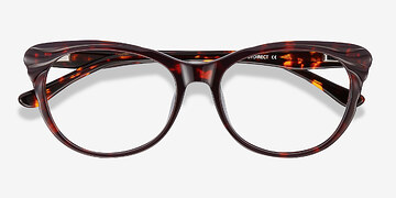Red Tortoise Mariposa -  Vintage Acetate Eyeglasses