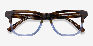 Brown Blue Feeling -  Acetate Eyeglasses