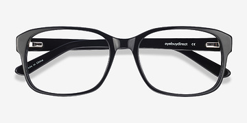 Black Tobias -  Vintage Acetate Eyeglasses