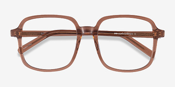 Clear Brown Gaston -  Vintage Acetate Eyeglasses