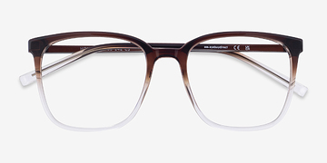 Gradient Brown House -  Plastic Eyeglasses