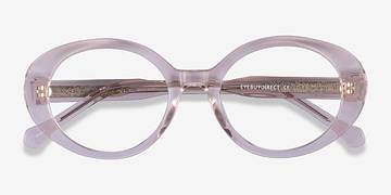 Clear Beige Bree -  Acetate Eyeglasses