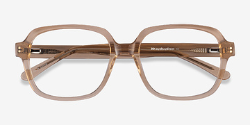 Clear Brown Kurt -  Acetate Eyeglasses