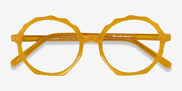 Clear Yellow Anemone -  Acetate Eyeglasses