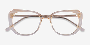 Clear Yellow Magnolia -  Acetate Eyeglasses