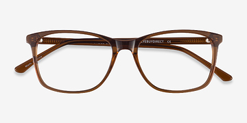 Clear Brown Crescendo -  Acetate Eyeglasses