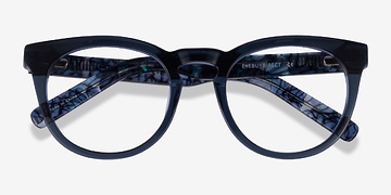 Cear Blue Floral Lush -  Acetate Eyeglasses