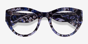 Purple Floral Angelica -  Acetate Eyeglasses