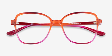 Pink Orange Stunning -  Plastic Eyeglasses
