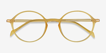 Clear Yellow Matcha -  Plastic Eyeglasses