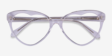 Clear Crystal  Cara -  Acetate Eyeglasses