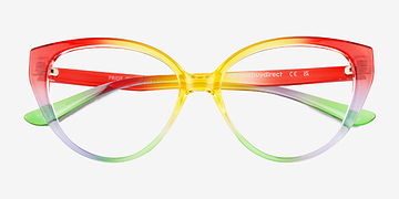 Multicolor Pride On -  Plastic Eyeglasses