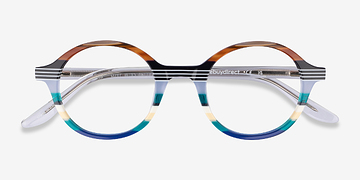 Striped Multicolor Love Wins -  Acetate Eyeglasses