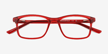 Shiny Clear Red Zippy -  Plastic Eyeglasses