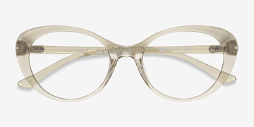 Clear Yellow Sunburst -  Plastic Eyeglasses
