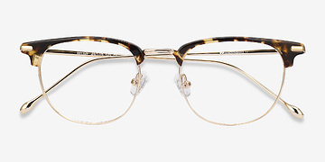 Tortoise Golden Relive -  Acetate, Metal Eyeglasses