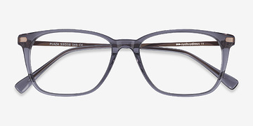 Gray Plaza -  Lightweight Acetate, Metal Eyeglasses