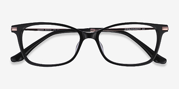 Black Vanda -  Lightweight Metal Eyeglasses
