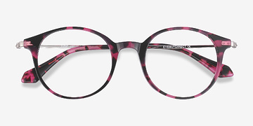 Pink Tortoise Jude -  Lightweight Metal Eyeglasses
