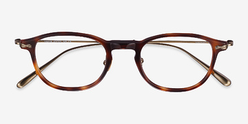 Brown Tortoise Malva -  Lightweight Metal Eyeglasses