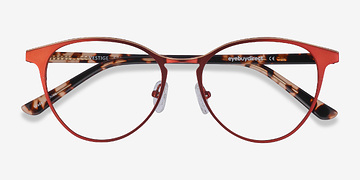Red Vestige -  Acetate, Metal Eyeglasses