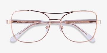 Rose Gold Romina -  Metal Eyeglasses