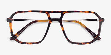 Tortoise & Silver Iconic -  Acetate, Metal Eyeglasses
