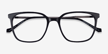 Black Silver Confident -  Metal Eyeglasses