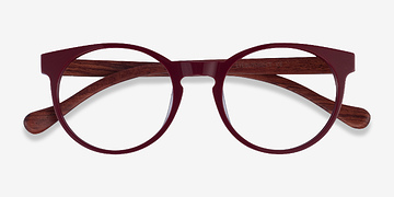 Red & Red Wood Everglades -  Mixed Wood Eyeglasses