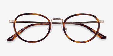 Tortoise Gold Myoko -  Metal Eyeglasses