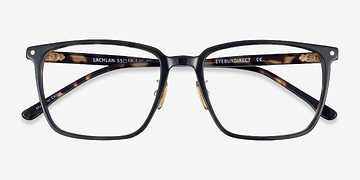 Dark Green Ivory Tortoise Lachlan -  Metal Eyeglasses