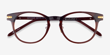 Brown &Gold Hathaway -  Metal Eyeglasses