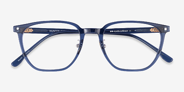 Clear Blue Hunter -  Metal Eyeglasses