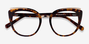 Tortoise Gold Bombay -  Metal Eyeglasses
