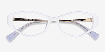 White Dia -  Metal Eyeglasses