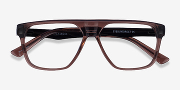 Brown Black Hub -  Metal Eyeglasses