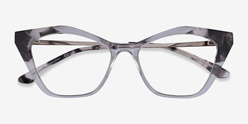 Ivory Tortoise Clear Tiffany -  Metal Eyeglasses