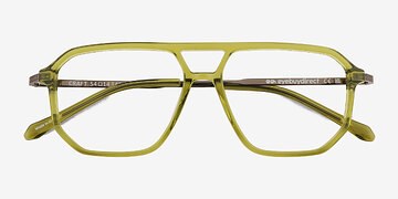 Clear Green Craft -  Metal Eyeglasses