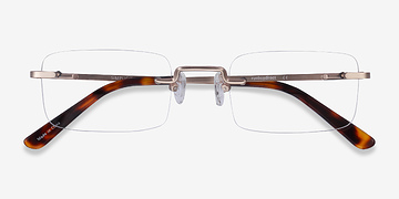 Gold Simplicity -  Fashion Metal Eyeglasses