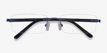 Navy Montecelio -  Metal Eyeglasses