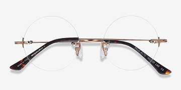Golden Palo Alto -  Vintage Metal Eyeglasses